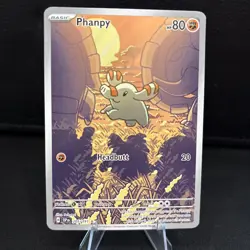 Pokemon TCG- Phanpy 205/191 SV08 Surging Sparks IR Holo EN - Image 1