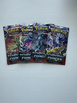 4 x Temporal Forces Booster Pack - Scarlet & Violet: Pokemon TCG - Image 1