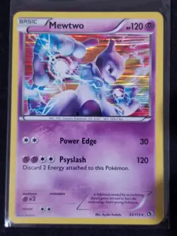 Mewtwo 53/113 Legendary Treasures Holo Rare Basic 120 HP English 2013 TCG - Image 1