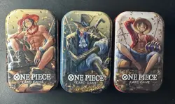 One Piece Tins Vol 2 Art Set Factory Sealed (Lot of 3) - Image 1