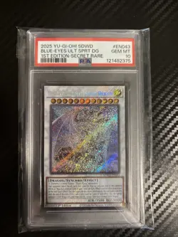 2025 Yugioh! SDWD Blue Eyes Ult Spirit Dg 1st edition - Secret Rare PSA 10 - Image 1
