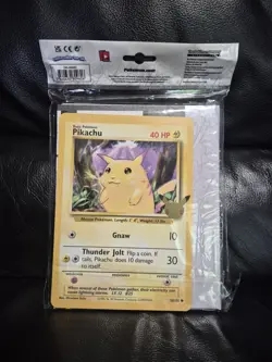 Pokemon 25th Anniversary First Partner Collector's Binder Pikachu Sealed Jumbo - Image 1