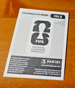 PANINI FOOTBALL FIFA WORLD CUP STICKER CARD CARTE MOSQUERA PAN 2 MINT 2026 - Image 2