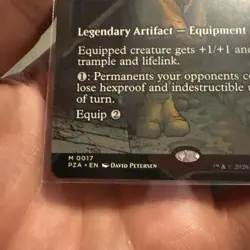 Donnie's Bo Foil Borderless 0017 TMNT Legendary Artifact Equipment English - Image 3
