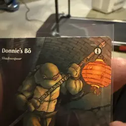 Donnie's Bo Foil Borderless 0017 TMNT Legendary Artifact Equipment English - Image 5