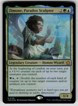 Zimone, Paradox Sculptor Foil M Foundations 126 NM - Image 1