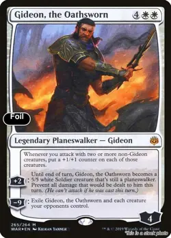 MTG Gideon, the Oathsworn [WAR - 265] MP Foil - Image 1