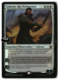 MTG Gideon, the Oathsworn [WAR - 265] MP Foil - Image 2