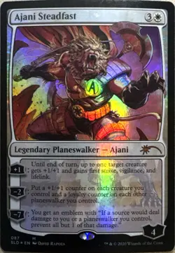 Ajani Steadfast Foil P Secret Lair Drop Series 87 NM - Image 1