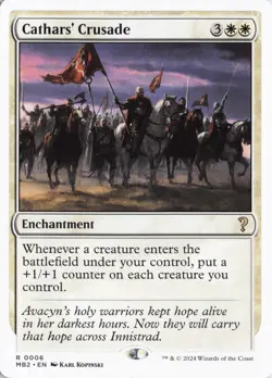 Cathars' Crusade (White Border) 6 MB2 Mystery Booster 2 R Regular - Image 1