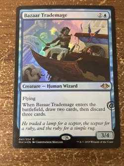 MTG *Bazaar Trademage Foil GP Stamped X1 (NM) Modern Horizons Magic Free Ship - Image 1