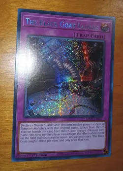 Yugioh - The Black Goat Laughs MP25-EN057 Prismatic Secret Rare 1st Ed - Image 2