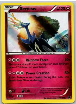 Xerneas 107/162 Holo Rare BREAKthrough Pokemon - Image 1