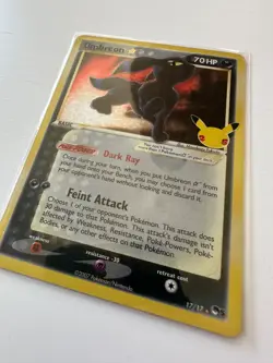Pokemon Umbreon Gold Star 17/17 POP Series 5 25th Anniversary Promo Holo NM - Image 3