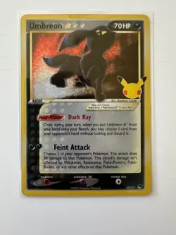 Pokemon Umbreon Gold Star 17/17 POP Series 5 25th Anniversary Promo Holo NM - Image 5