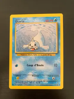 Carte Pokemon : Otaria 41/102 Edition 2 Set de Base Wizards Francaise - Image 1