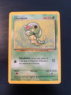 Carte Pokemon : Chenipan 45/102 Edition 2 Set de Base Wizards Francaise - Image 1