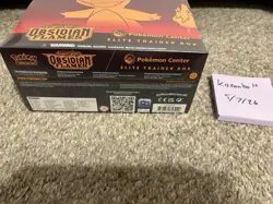 Pokemon TCG Obsidian Flames Pokemon Center Elite Trainer Box ETB Sealed - Image 5