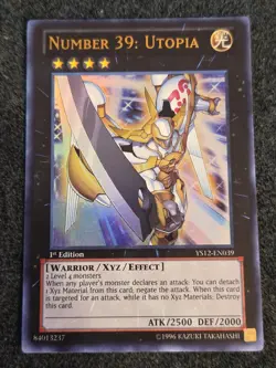 Yugioh! LP - Number 39: Utopia - YS12-EN039 - Ultra Rare 1st Edition - Image 1