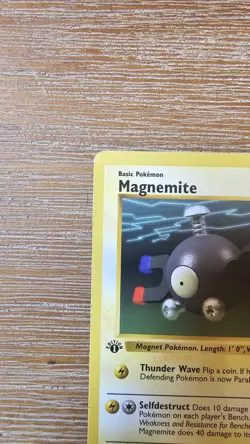 Pokemon TCG Magnemite Base Set 1st Edition Common Shadowless Card 53/102 LP - Image 4