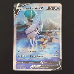 Pokemon TCG Card Ice Rider Calyrex V 164/198 Chilling Reign Alt Art - NM OC - Image 1
