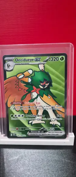 Pokemon TCG Decidueye ex 100/086 Ultra Rare Full Art Holo Chaos Rising Card - Image 1
