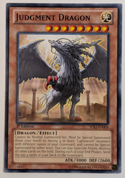Yugioh TCG - 1x Judgment Dragon - SDLi-EN004 - NM - 1st Edition - Common - 2014 - Image 1