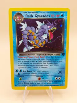 Dark Gyarados (Prerelease) Holo Rare Team Rocket 8/82 Pokemon Card - WOTC 1999 - Image 1