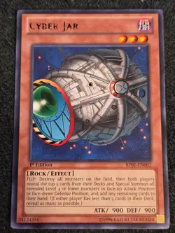 Cyber Jar BP01-EN002 Black Rare 1st Edition LP Yugioh - Image 1