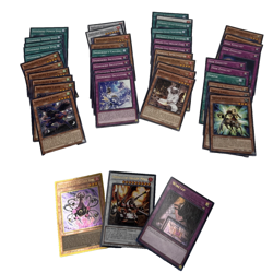 Lot of 46 Cards Yu Gi Oh Yugioh 3 Foil Prisma Holo 43 Commons 1996 LP - Image 1