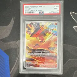 The Pokemon Company Magby 186/182 Paradox Rift Illustration Rare Holo PSA 9 - Image 1