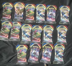 Pokemon TCG: Sword & Shield Sleeved Booster Packs Lot Of 14 820650826528 - Image 1