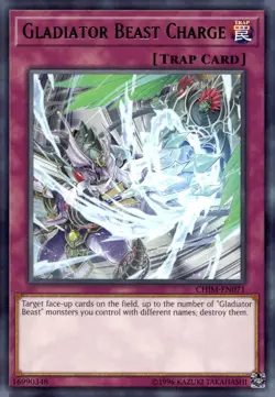 Yu-Gi-Oh! Gladiator Beast Charge Unlimited CHIM-EN071 Rare NM/LP x1 - Image 1