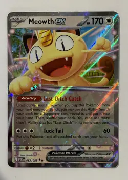 Meowth ex Holo Double Rare ME03: Perfect Order 062/088 NM - Image 1
