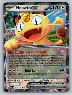 Meowth ex Holo Double Rare ME03: Perfect Order 062/088 NM - Image 1