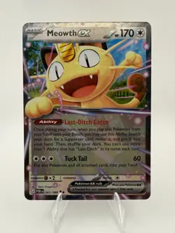 Meowth ex Holo Double Rare ME03: Perfect Order 062/088 NM - Image 1