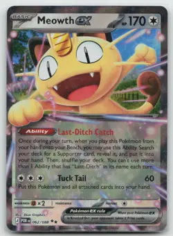 Pokemon - Meowth ex 062/088 Double Rare Holo - ME03: Perfect Order - NM - Image 1