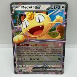 Pokemon TCG Meowth ex - Holo Double Rare ME03: Perfect Order 062/088 NM - Image 1