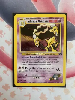 Sabrina's Alakazam 16/132 Gym Challenge Vintage Pokemon Card LP - Image 1