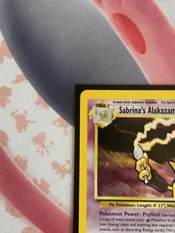 Sabrina's Alakazam 16/132 Gym Challenge Vintage Pokemon Card LP - Image 2