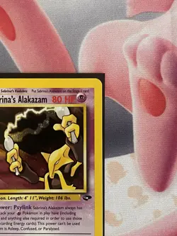 Sabrina's Alakazam 16/132 Gym Challenge Vintage Pokemon Card LP - Image 3