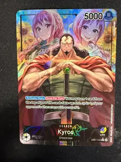 Kyros (Alt Art) EB-01-040 Memorial Collection One Piece Card Game English - Image 1