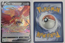 Ho-Oh V 140/195 Holo Near Mint Silver Tempest V Rare Pokemon - Image 3