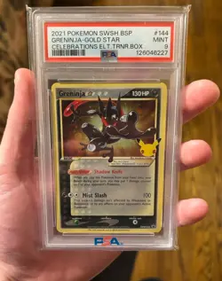 Pokemon TCG Greninja Gold Star SWSH144 PSA 9 Sword & Shield Promo Card - Image 2
