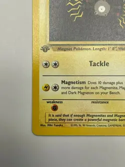 Magnemite 60/82 1st Edition Team Rocket Set Non Holo Pokemon Card NM - Image 5