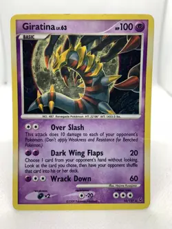 Giratina 10/127 Platinum Holo Rare Pokemon Trading Card - Image 1