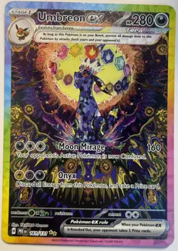 Pokemon Umbreon EX Prismatic Evolutions Card 161/131 Sir M/NM - Image 1