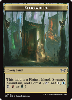 Everywhere Token [Duskmourn: House of Horror Tokens] Near Mint - Image 1