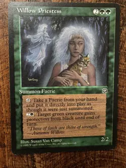 MTG WILLOW PRIESTESS - Nm Homelands FAERIE INTO PLAY! - Image 1