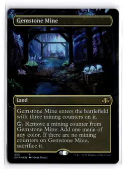 Gemstone Mine (Borderless) 455 Dominaria Remastered Magic: The Gathering Foil NM - Image 1